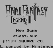 Image n° 4 - screenshots  : Final Fantasy Legend III